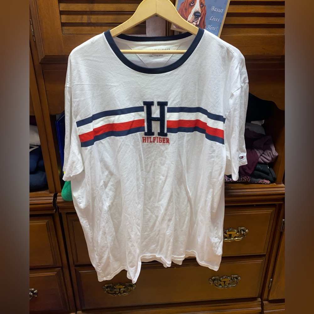 Tommy Hilfiger White Big H logo T-Shirt